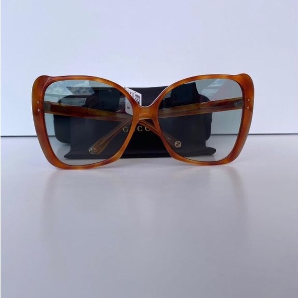 GucciHavana Brown/Green Fashion Women's Gg0471s-30006446003 Sunglasses - Picture 6 of 13